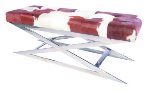 Scalzo - Tan & White Cowhide