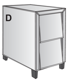 PATRICIA - Bedside Table P.BS(L)-B